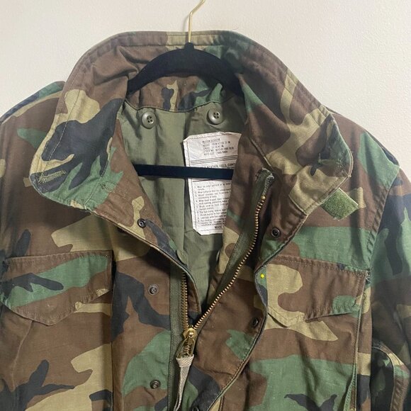 Men's M65 Field Jacket Woodland Camouflage Cold Weather Medium Regular - Picture 7 of 8